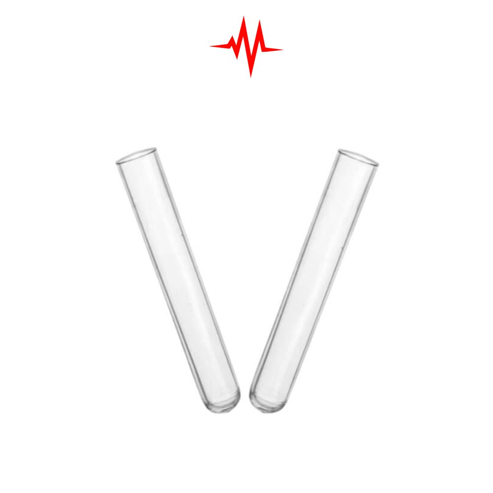 Precision 4 inch Clear Glass Test Tube