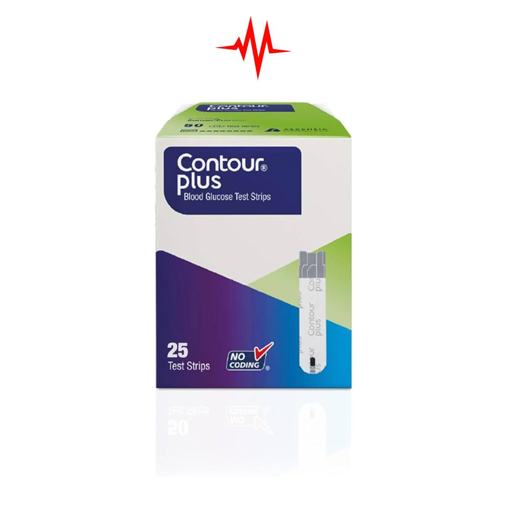Precision Bayer Contour Plus Glucose Meter Test Strips – 25strips