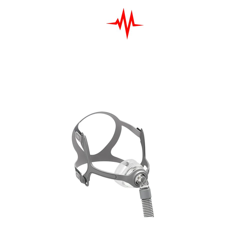Precision MC F5A Full Face Mask Is a forehead frame-free CPAP or BiPAP mask designed to provide a clear field of view without the obstruction of forehead support