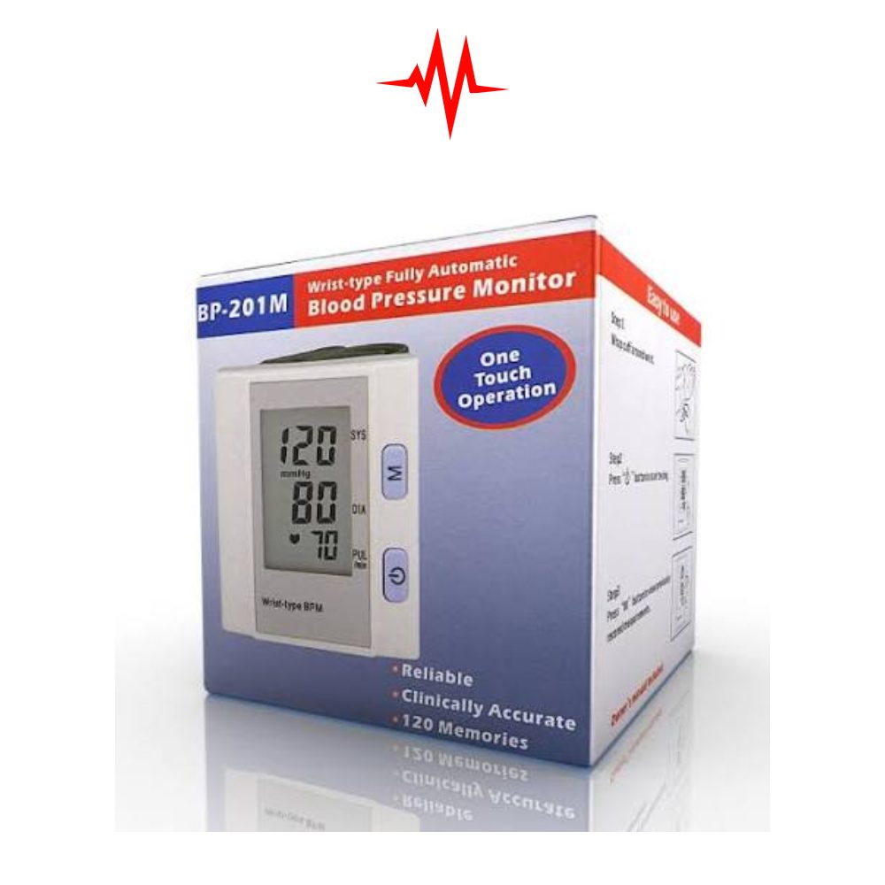 Digital Wrist Blood Pressure Digital BP Machine Kit OMB-201M