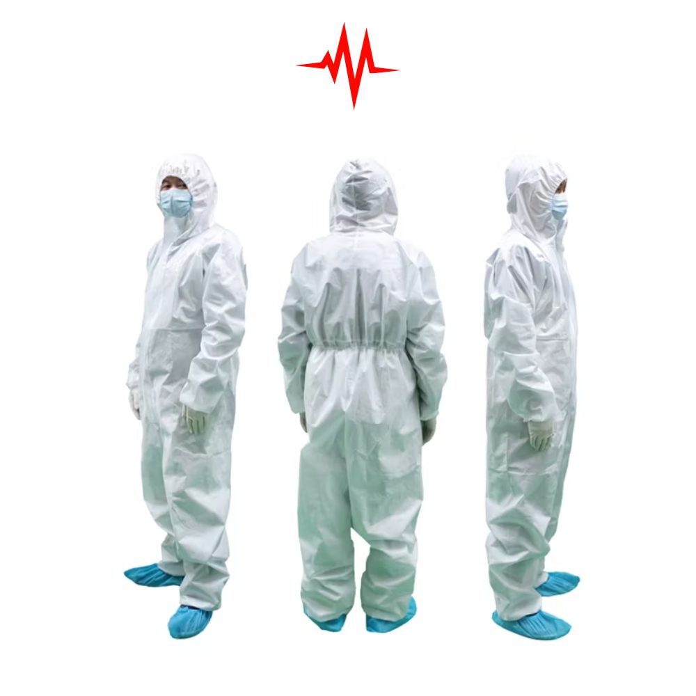 Disposable Medical Protective Clothing With Hood Uniforms 6pcs PPE set