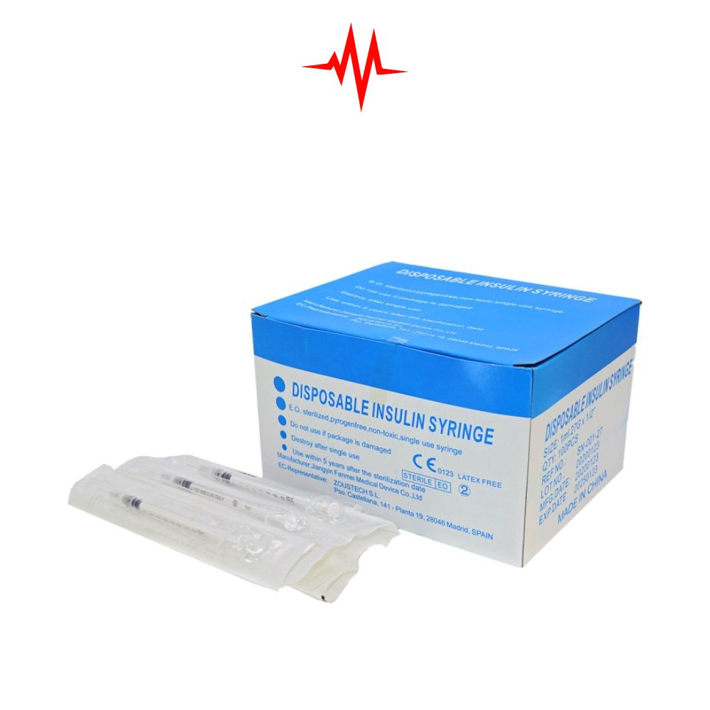 Precision Disposable Syringe With Needle – 100pcs