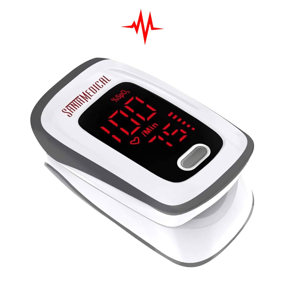 Fingertip Pulse Oximeter SpO2 Blood Oxygen Saturation Digital BP Machine Kit with OLED-Screen F169