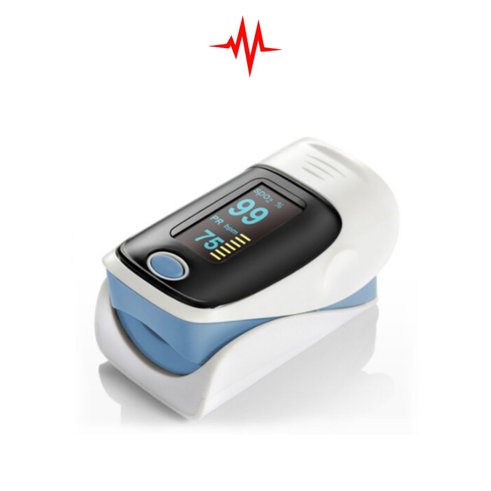 Fingertip Pulse Oximeter with Oxygen Saturation Digital BP Machine Kit 302A