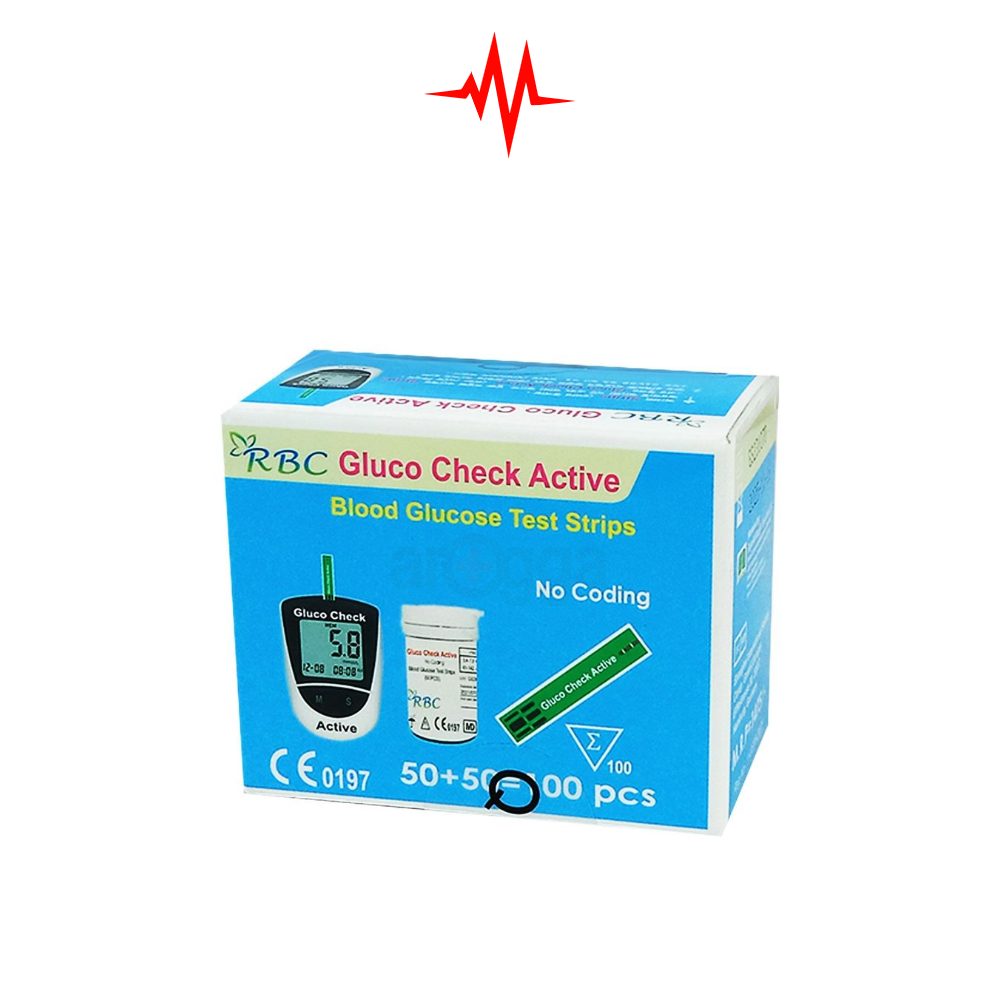 Precision Gluco Check Active glucose meter test strip – 50strips