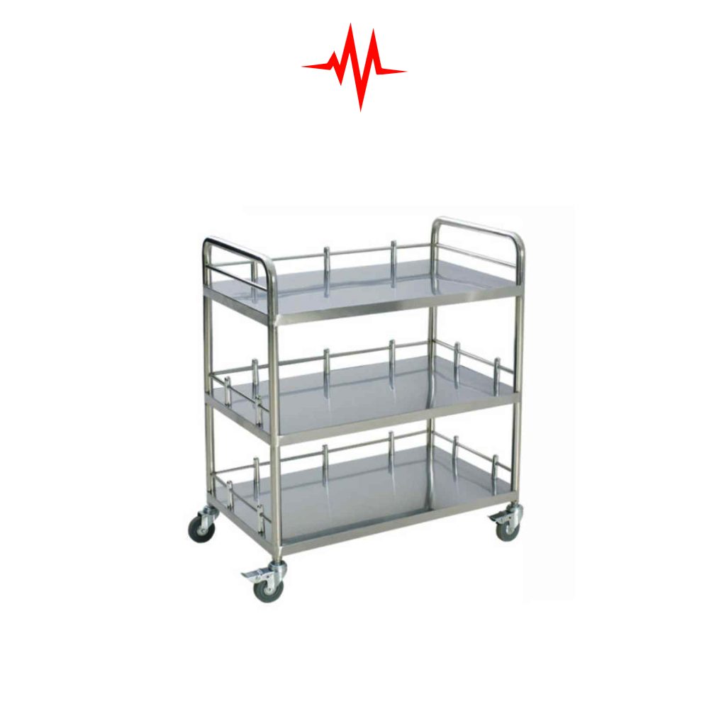 Precision Hospital Medicine 3 Rack Trolley
