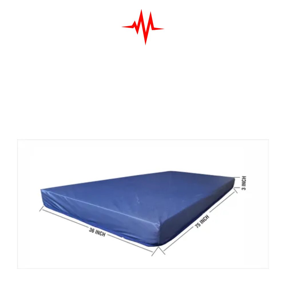 Precision Hospital Rexine Covered 3 inch Single Foam Bed Mattress