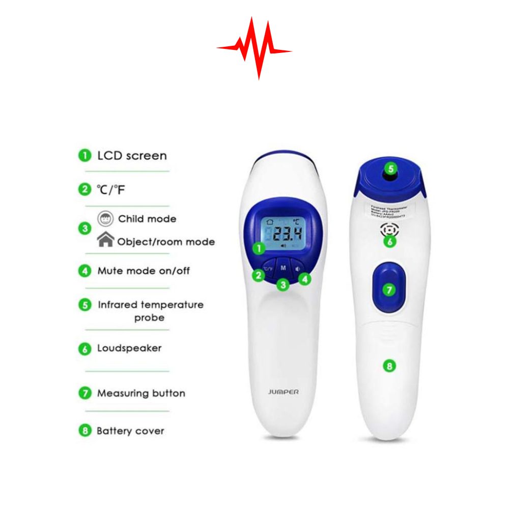 Precision Jumper Non-Contact Infrared Thermometer JPD-FR200