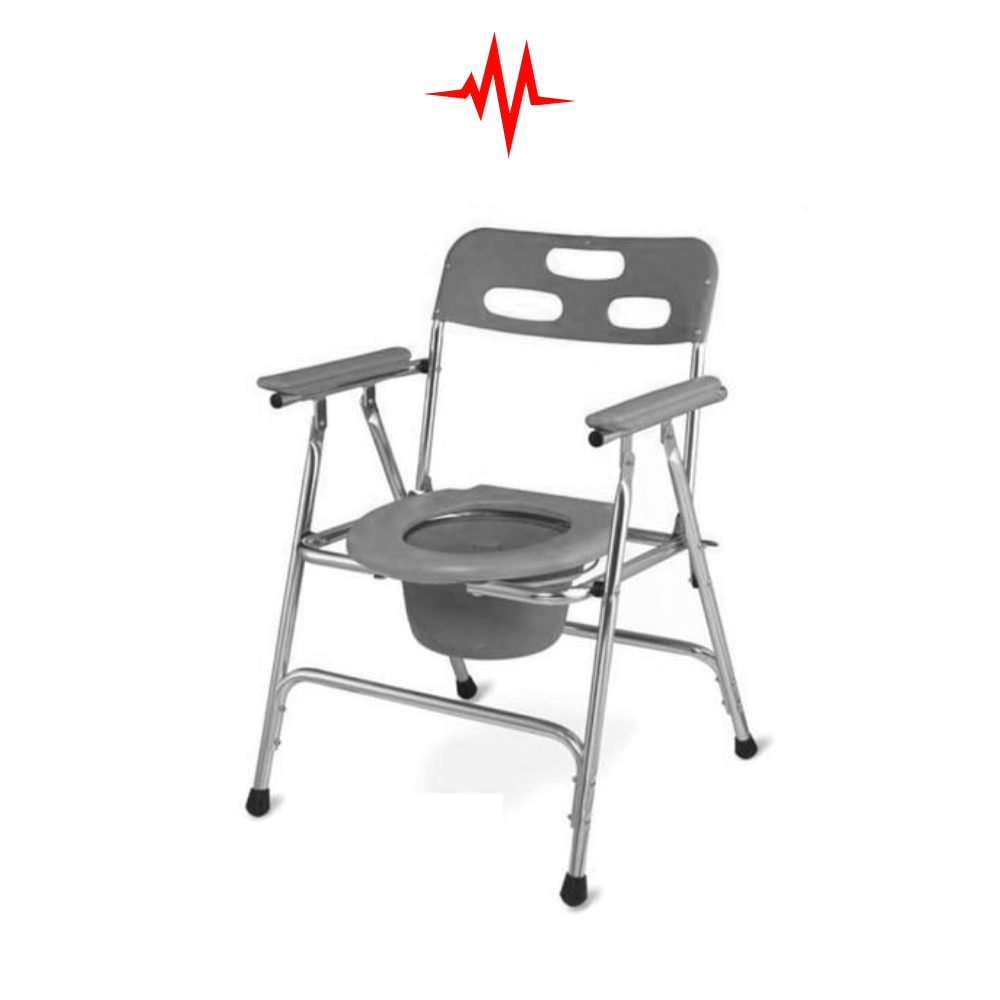 Precision Portable Folding Lightweight Toilet Seat Commode