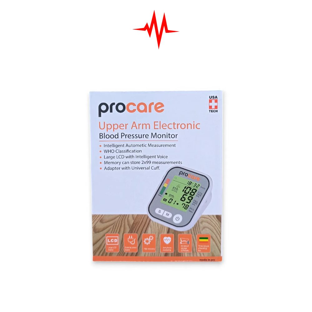 ProCare Blood Pressure Digital BP Machine Kit – Intelligent Automatic Upper Arm BP Machine