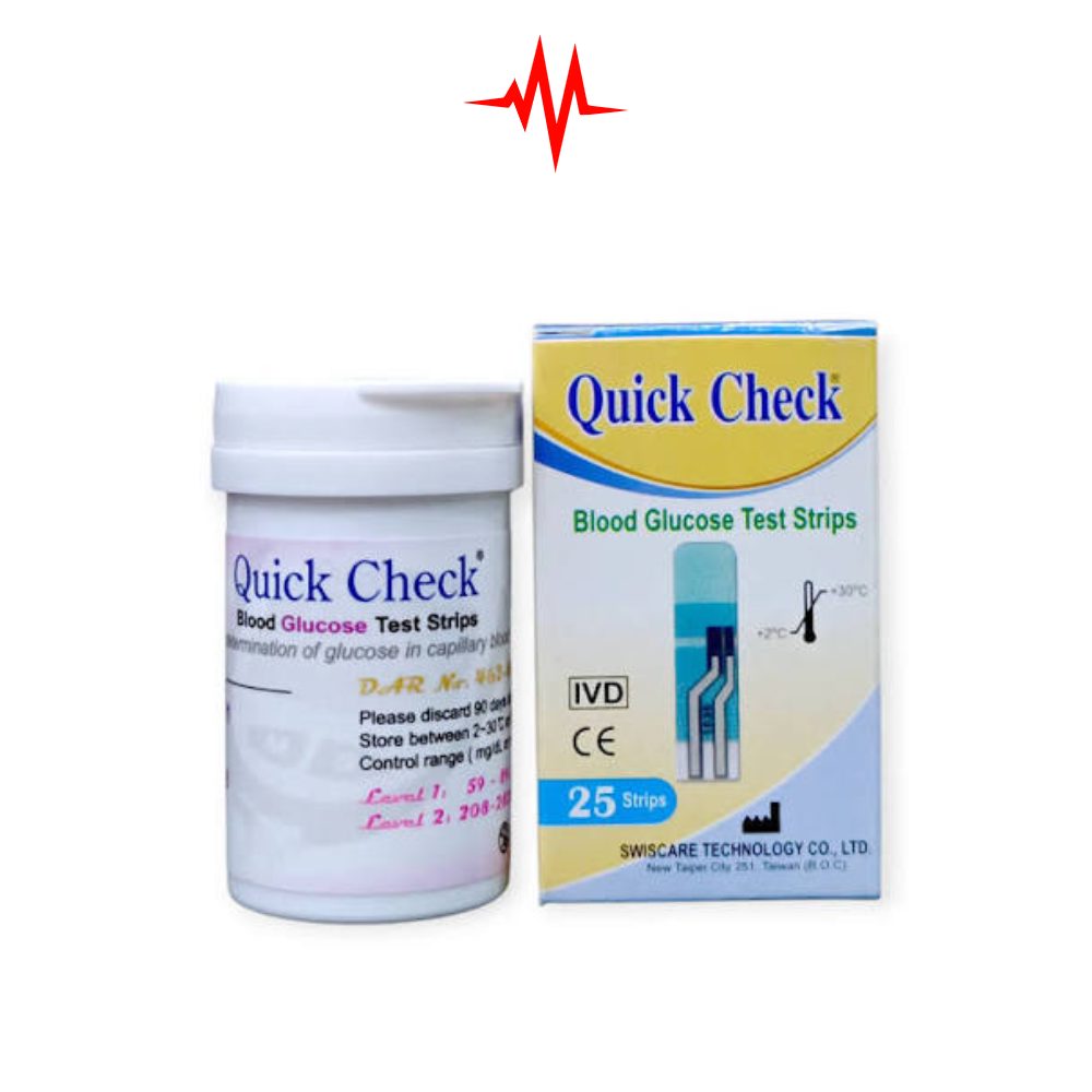 Precision Quick Check Glucometer Test Strip – 25 strips