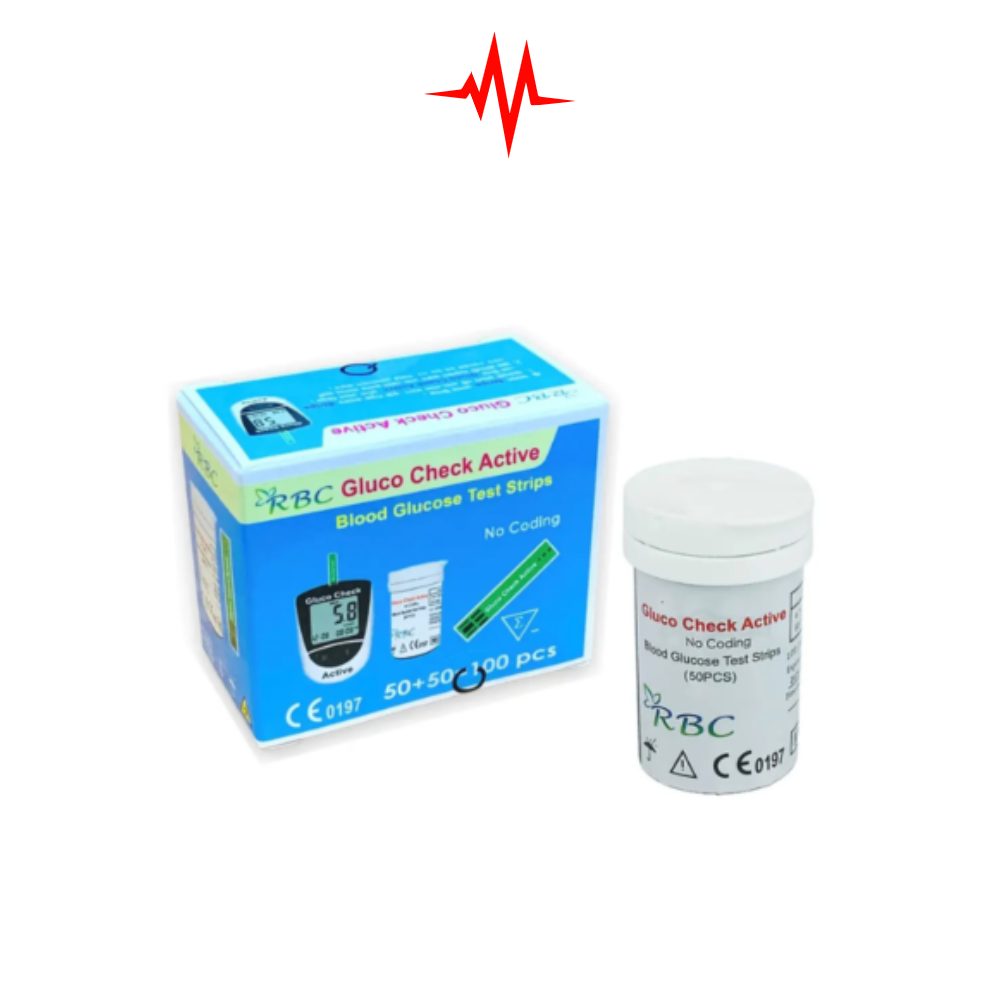 Precision RBC Gluco Check Active glucose meter test strip – 50strips