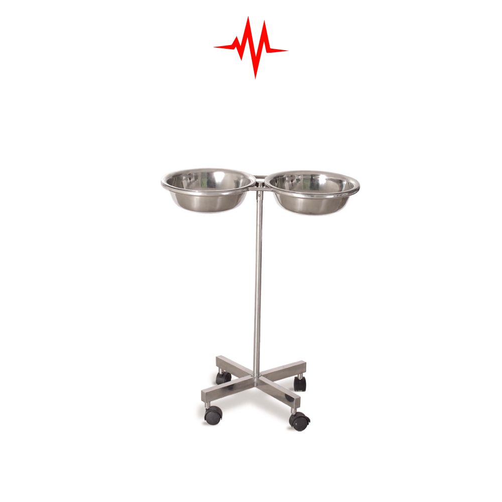 Precision Stainless Steel Double Bowl Stand MS-44