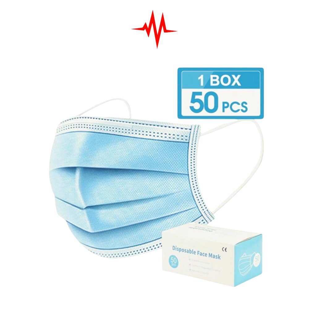 Surgical Disposable Protective Face Masks- 3-Ply