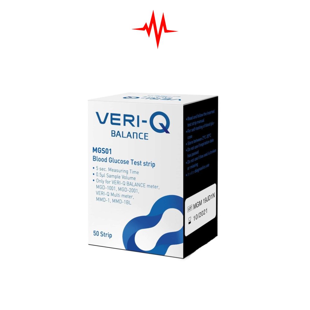 Precision Veri-Q Balance glucose test strips – 50 Strips