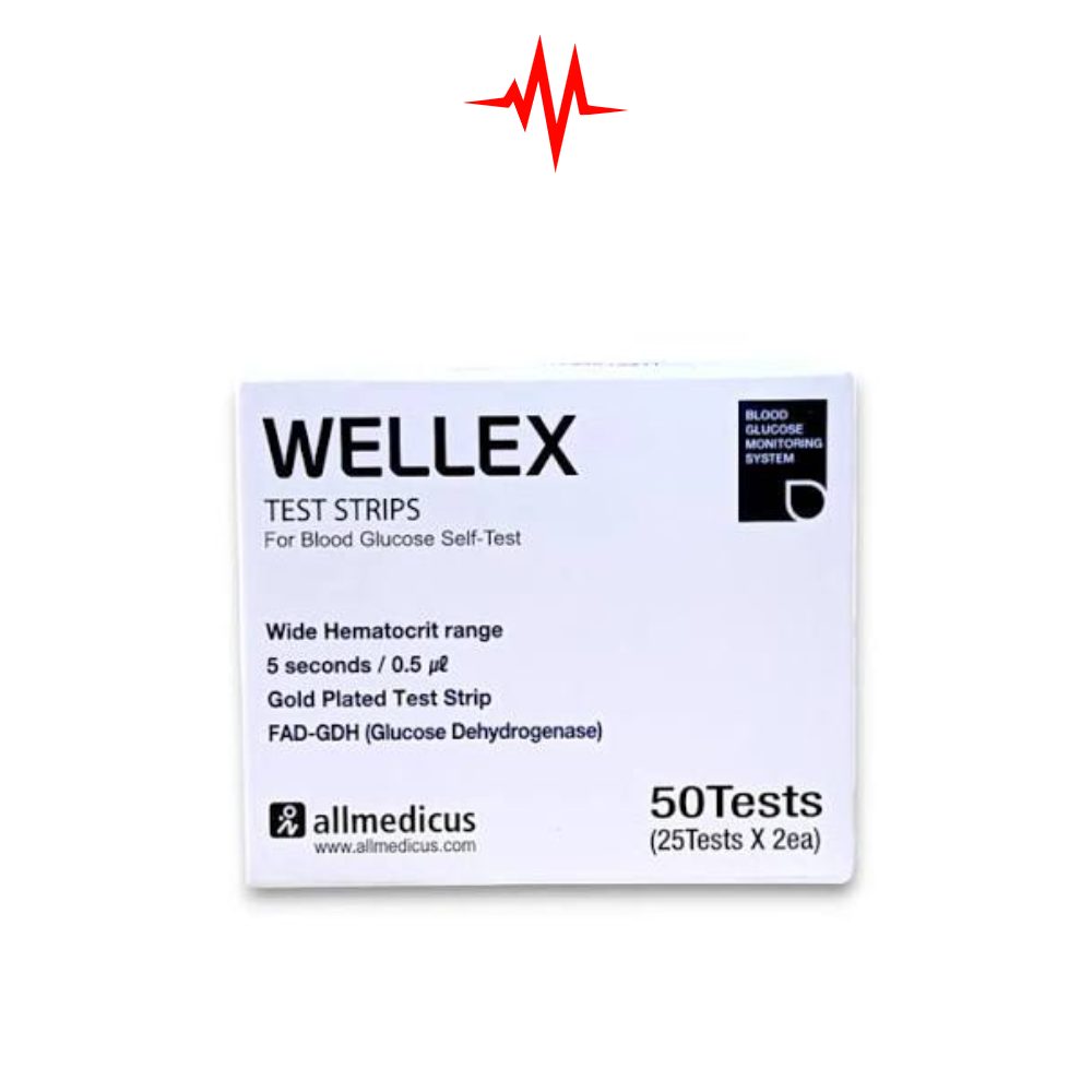 Precision Wellex Glucose Meter Test Strip- 50 Pcs